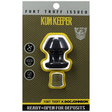 Fort Troff - Kum Keeper - Small - Black Small Hollow Butt Plug with Removeable Stopper