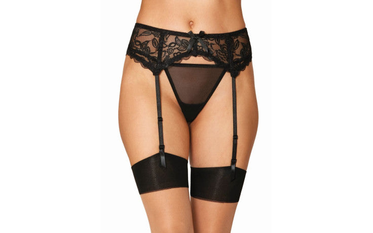 Dreamgirl Lace Garter Belt Black