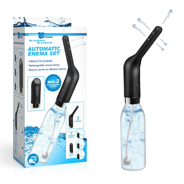 CleanStream Automatic Enema Set - USB Rechargeable Douche - 350 ml Capacity