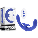 Evolved LOVEBIRDS - Purple 20.8 cm USB Rechargeable Double-Ended Rabbit Vibrator with Remote