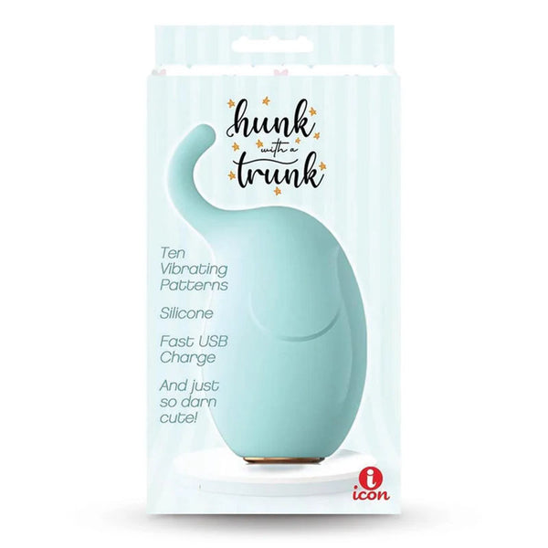 Buzzy Buddy, Hunk With A Trunk - Aqua - Aqua USB Rechargeable Stimulator
