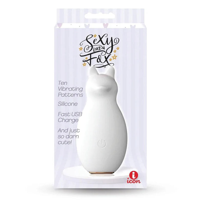 Buzzy Buddy, Sexy Like A Fox - White - White USB Rechargeable Stimulator