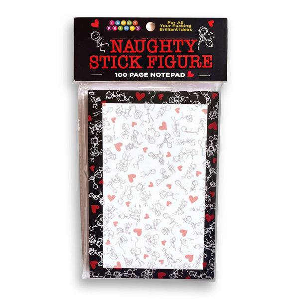 Naughty Stick Figure Notepad - Novelty Notepad - 100 Pages