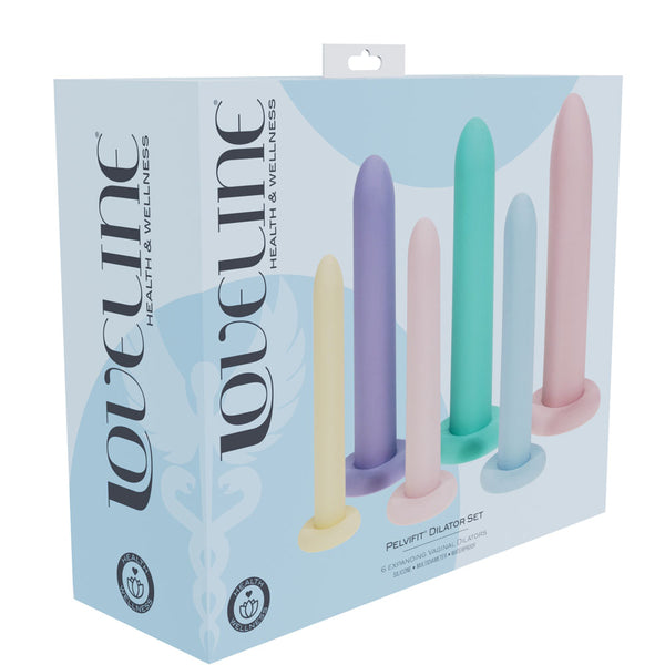 LOVELINE PelviFit Expanding Vaginal Dilator - Coloured Vaginal Dilators - Set of 6 Sizes