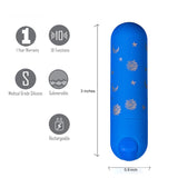 Maia Luna - Blue 7.6 cm USB Rechargeable Bullet