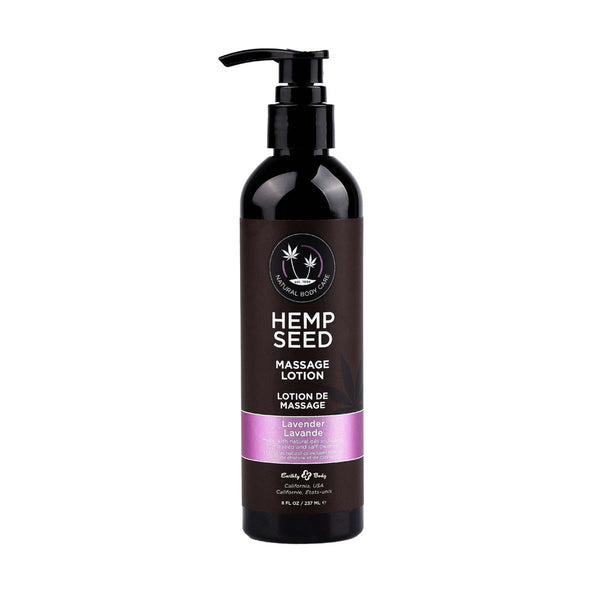 Hemp Seed Massage Lotion - Lavender Scented - 237 ml Bottle