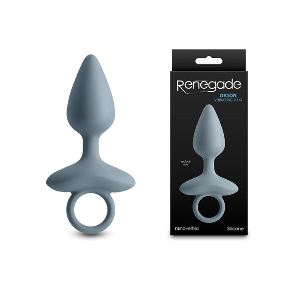 Renegade Orion - Grey - Grey 13 cm USB Rechargeable Vibrating Butt Plug