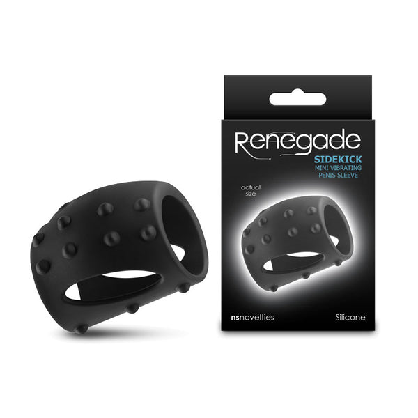 Renegade Sidekick - Black - Black USB Rechargeable Vibrating Penis Cage