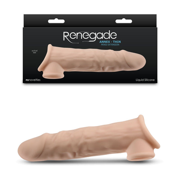 Renegade Annex - Thin - Flesh - Flesh 19.4 cm Penis Extender Sleeve