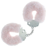 OUCH! Heavy-Duty Fluffy Cuffs - Powder Pink - Powder Pink Fluffy Restraints
