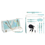 OUCH! Paris Collection - Kit with Bag - Baby Blue Bondage Set with Bag - 8 Piece Kit