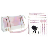 OUCH! Paris Collection - Kit with Bag - Pink Bondage Set with Bag - 8 Piece Kit