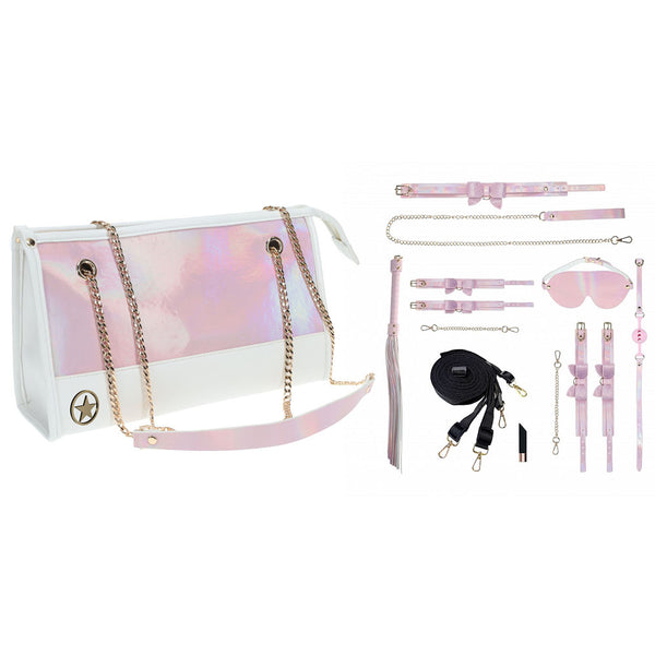 OUCH! Paris Collection - Kit with Bag - Pink Bondage Set with Bag - 8 Piece Kit