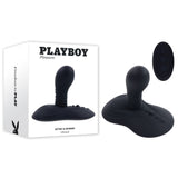 Playboy Pleasure SITTIN & SPINNIN - Black USB Rechargeable Spinning Vibrator & Grinder Pad with Remote