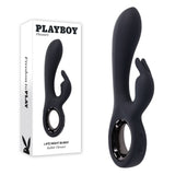 Playboy Pleasure LATE NIGHT BUNNY - Black 20 cm USB Rechargeable Rabbit Vibrator