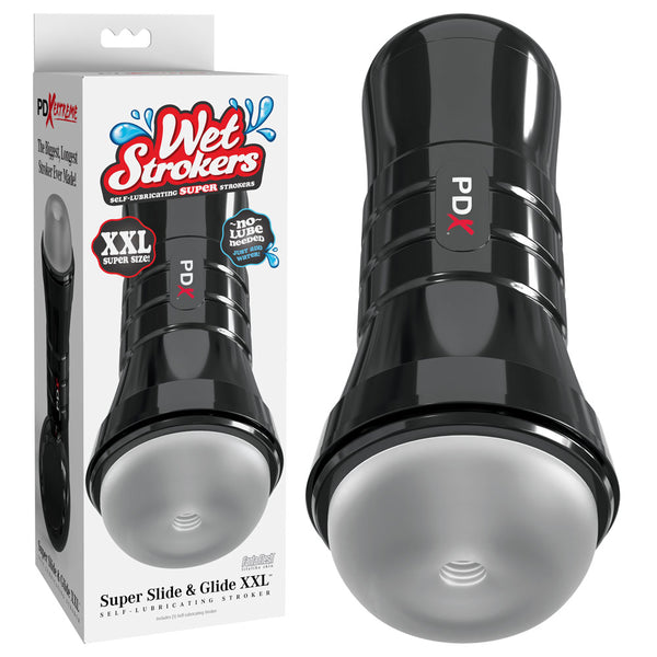 PDX Wet Pussies - Super Slide & Glide XXL - Clear Stroker