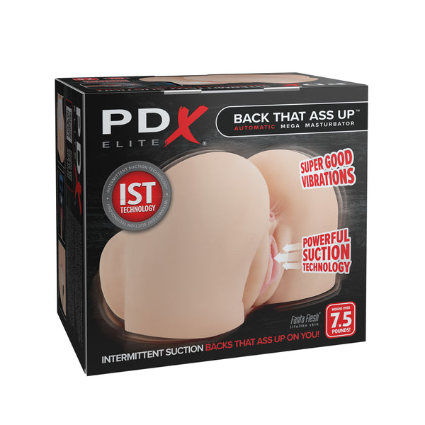 PDX Elite Back That Ass Up - Flesh - Flesh USB Rechargeable Auto Mega Masturbator