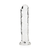 REALROCK 18 cm Straight Dildo - Clear - Clear 18 cm (7'') Dong