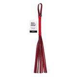 S&M Exs & Ohs Crystal Flogger - Red Flogger Whip