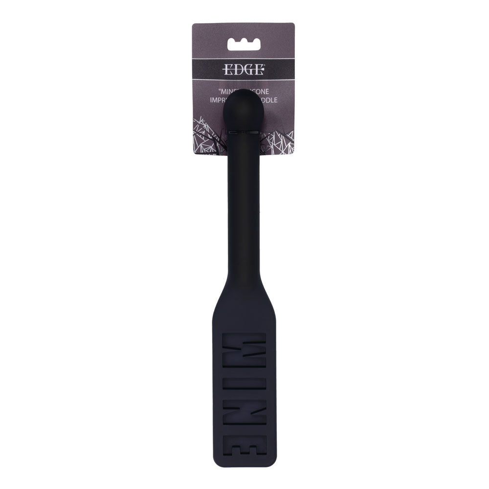 EDGE MINE Silicone Paddle - Black Spanking Paddle