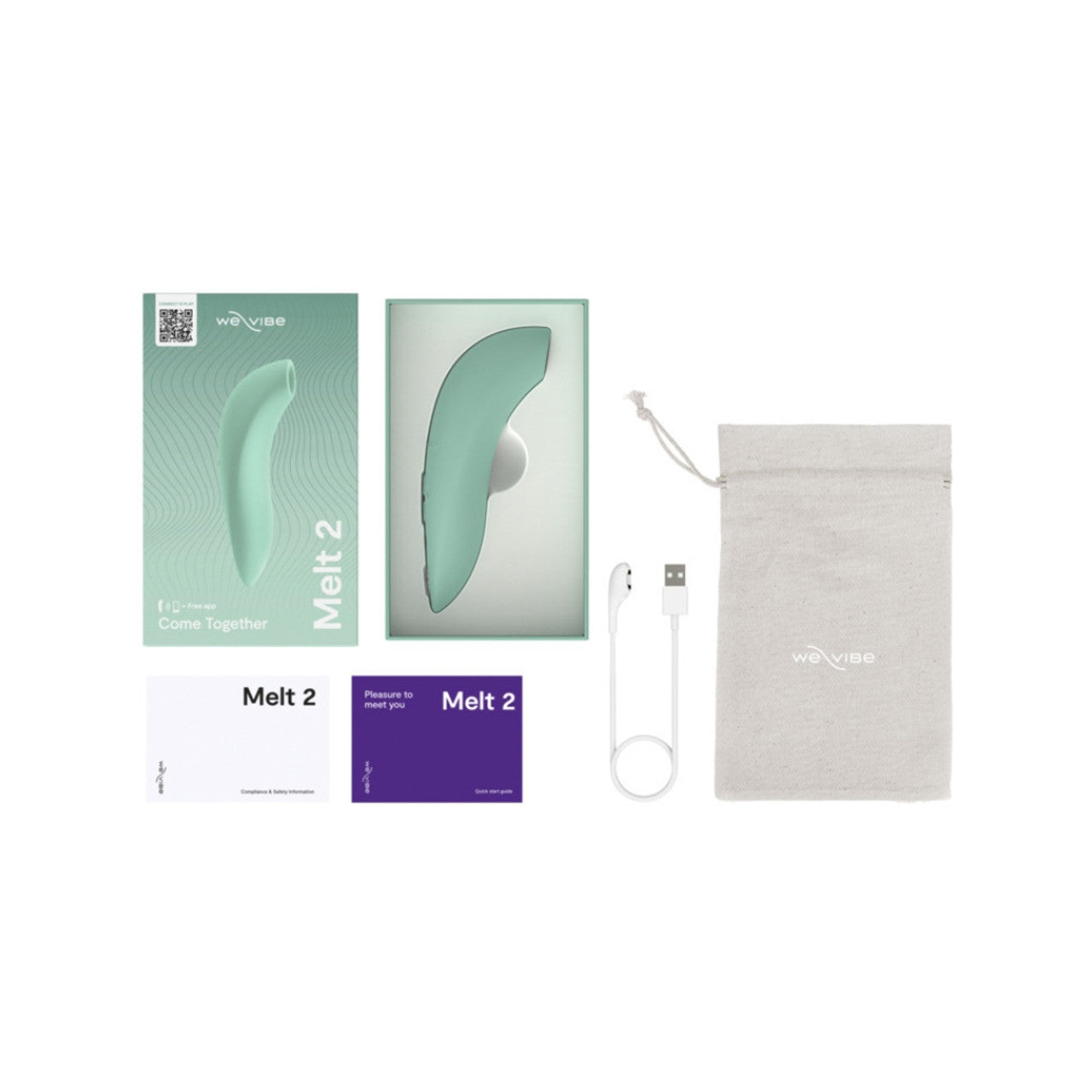 We-Vibe Melt 2 Clitoris Vibrator | Clitoral Stimulator Adult Sex Toys for Women | Clit Sucker Female Personal massager