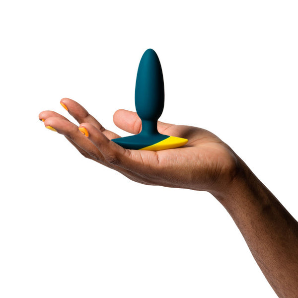 ROMP Bass Vibrator Butt Plug | Vibrating Adult Sex Toys for Women Men & Couples | 4 Inch Silicone Anal Plug